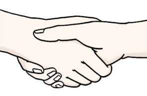 Shaking hands
