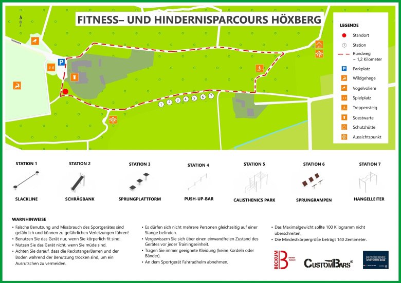 Fitness- und Hindernisparcours am Höxberg Fitness- und Hindernisparcours am Höxberg