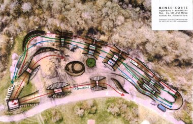 Plan der Dirtbahn von oben